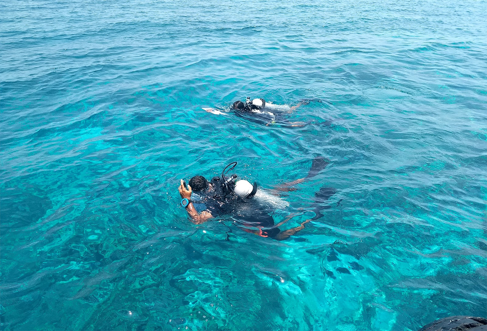 Perfect Buoyancy when doing underwater photography. 